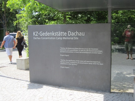 1 Dachau Memorial Welcome Sign